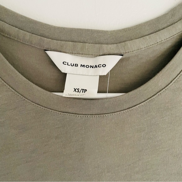 CLUB MONACO NWT Leary Tee in Sage Green - Picture 6 of 12